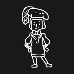 medieval people doodle