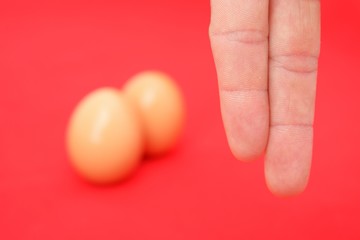 Two finger and egg