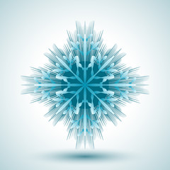 Obraz premium Abstract snowflake. Editable vector. Eps 10