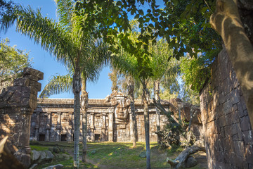 Obraz premium Recreation of Cambodian temple of Angkor