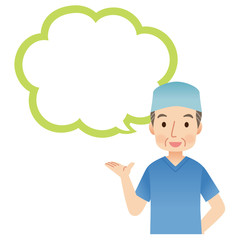 医師　医者　手術　吹き出し