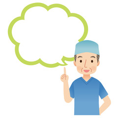 医師　医者　手術　吹き出し