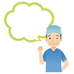 医師　医者　手術　吹き出し