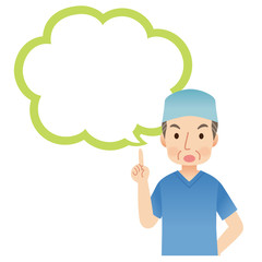 医師　医者　手術　吹き出し
