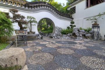 Fototapeta premium Garden of Four Seasons, Kowloon Walled City Park, HK