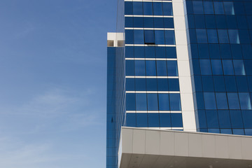 glass building on a sky background