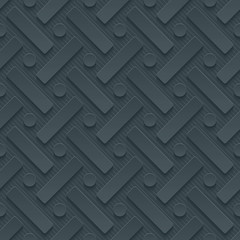 3D Dark Gray Seamless Perforated Wallpaper.