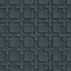 3D Dark Gray Seamless Perforated Wallpaper.