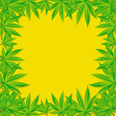 Abstract Cannabis Background Vector Illustration