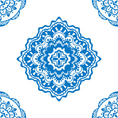 seamless blue pattern
