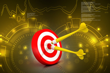 Darts on target
