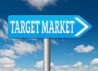 Obraz premium target market