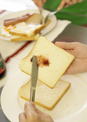 woman making breakfast