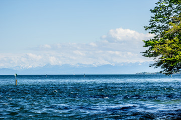 Rheinbrücke - Konstanz - Alpenpanorama
