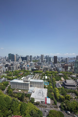 Obraz premium 東京タワーからの眺め（海側／汐留方面）