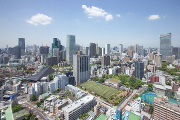 Obraz premium 東京タワーからの眺め（西側／六本木方面）