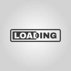 The loading icon. preloader symbol. Flat