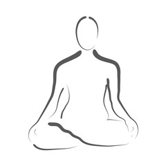Lotussitz - Übung im Yoga und Pilates, Meditation, Entspannung und Achtsamkeit, Meditation und Konzentration in Krisenzeiten, Zuversicht finden