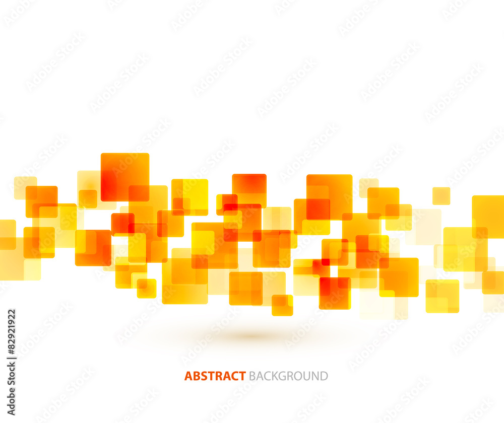 Poster squares abstract background