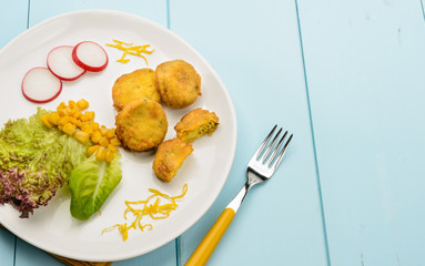 Polpette di avena e tofu, texture