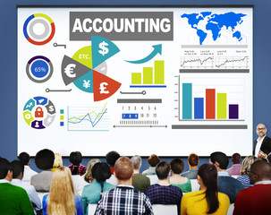 Accounting Investment Expenditures Revenue Data Report Concept