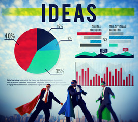 Ideas Data Analysis Digital Marketing Concept