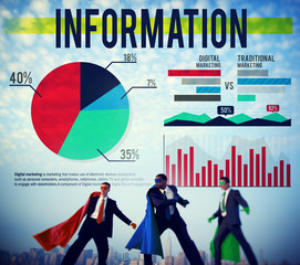 Information Data Analysis Digital Marketing Concept