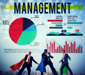 Management Data Analysis Digital Marketing Concept