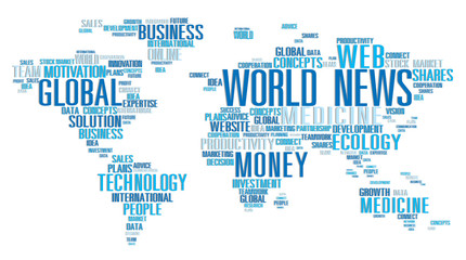Fototapeta na wymiar World News Globalization Advertising Media Infomation Concept