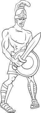 greek god ares coloring page