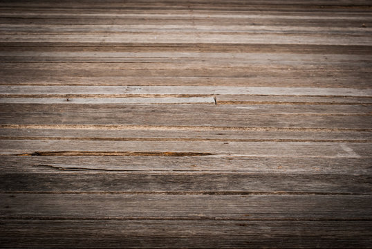 Old wooden background. Wooden table or floor