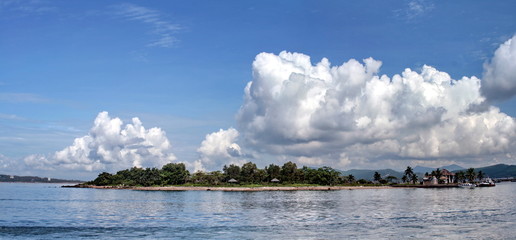 Cloudscape on Beautiful sea gulf Ha long bay, Vietnam