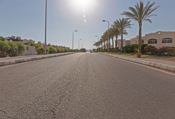 Fototapeta na wymiar view of african road