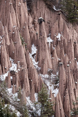 Earth Pyramids of Renon in winter
