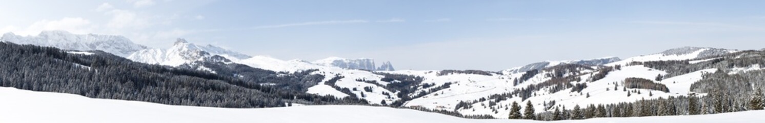 Panorama of Seiser Alm