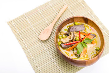Thailand food Green curry Chicken
