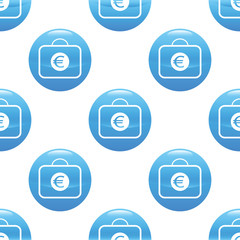 Bag with euros sign pattern