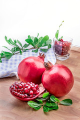 Ripe pomegranates