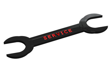 Wrench with word service