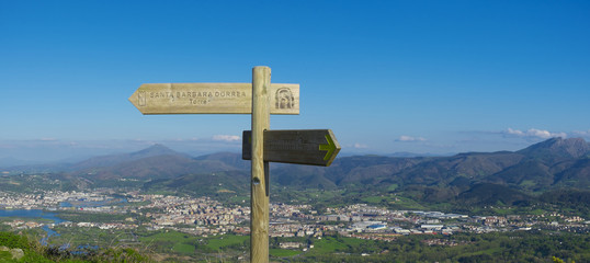 Jaizkibel mountain road to Santiago along the coast.