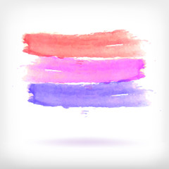 Abstract watercolor brush design elements.
