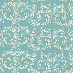 Light floral vintage seamless pattern for retro wallpapers