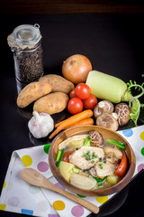 chicken soup with vegetables