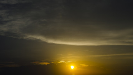 Obraz premium Beautiful clouds and colors of a sunset