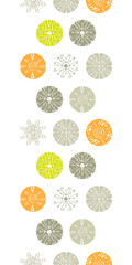 Vector abstract gray and green polka dot backgr vertical border