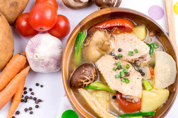 chicken soup with vegetables