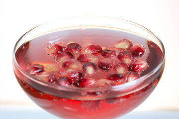 fresh pomegranate prosecco cocktail summer drink