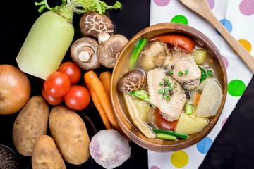chicken soup with vegetables