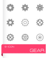 Vector gear icons set