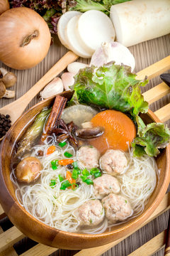 Thai ramen noodle